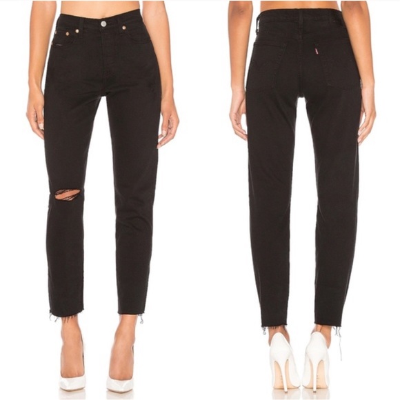 Levi's Icon Wedgie Raw Edge Distressed Jeans - Picture 1 of 9